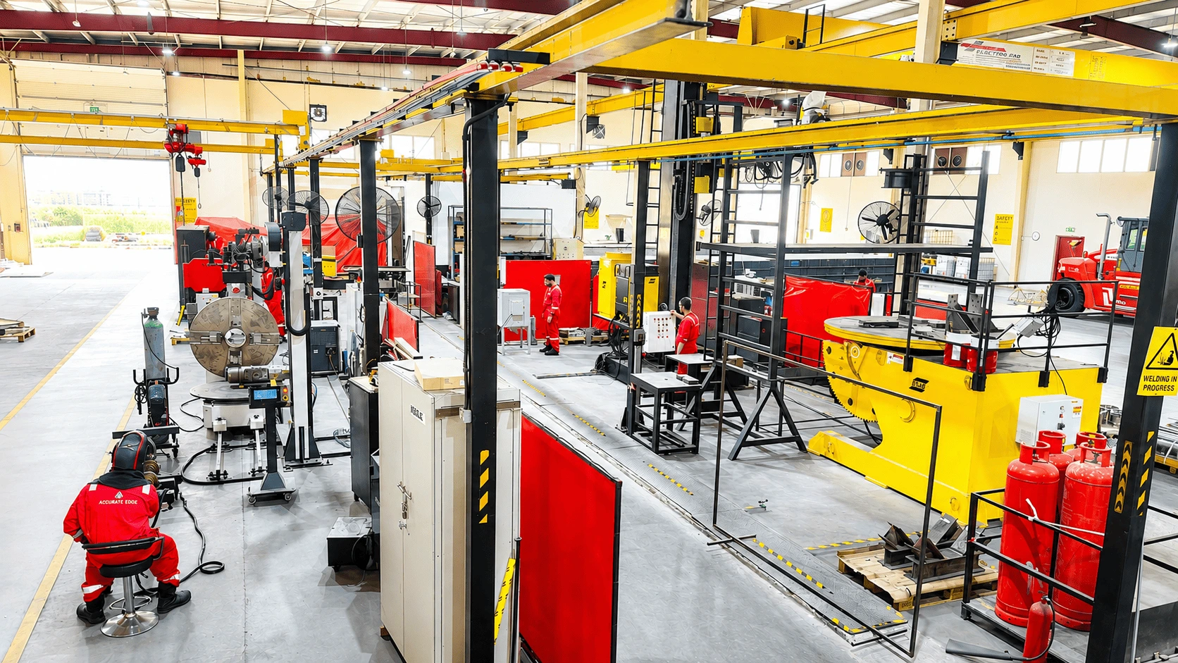 Accurate Edge Welding Facility Inner view