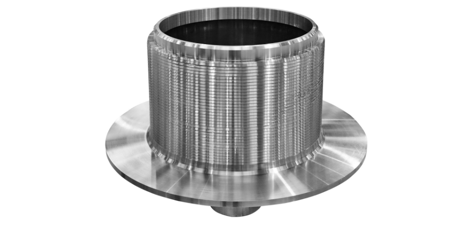 Precision deep-hole drilling process on industrial metal component