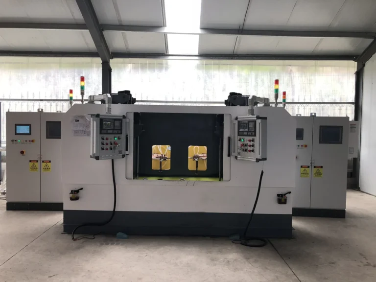 Induction hardening machine in operation at Accurate Edge