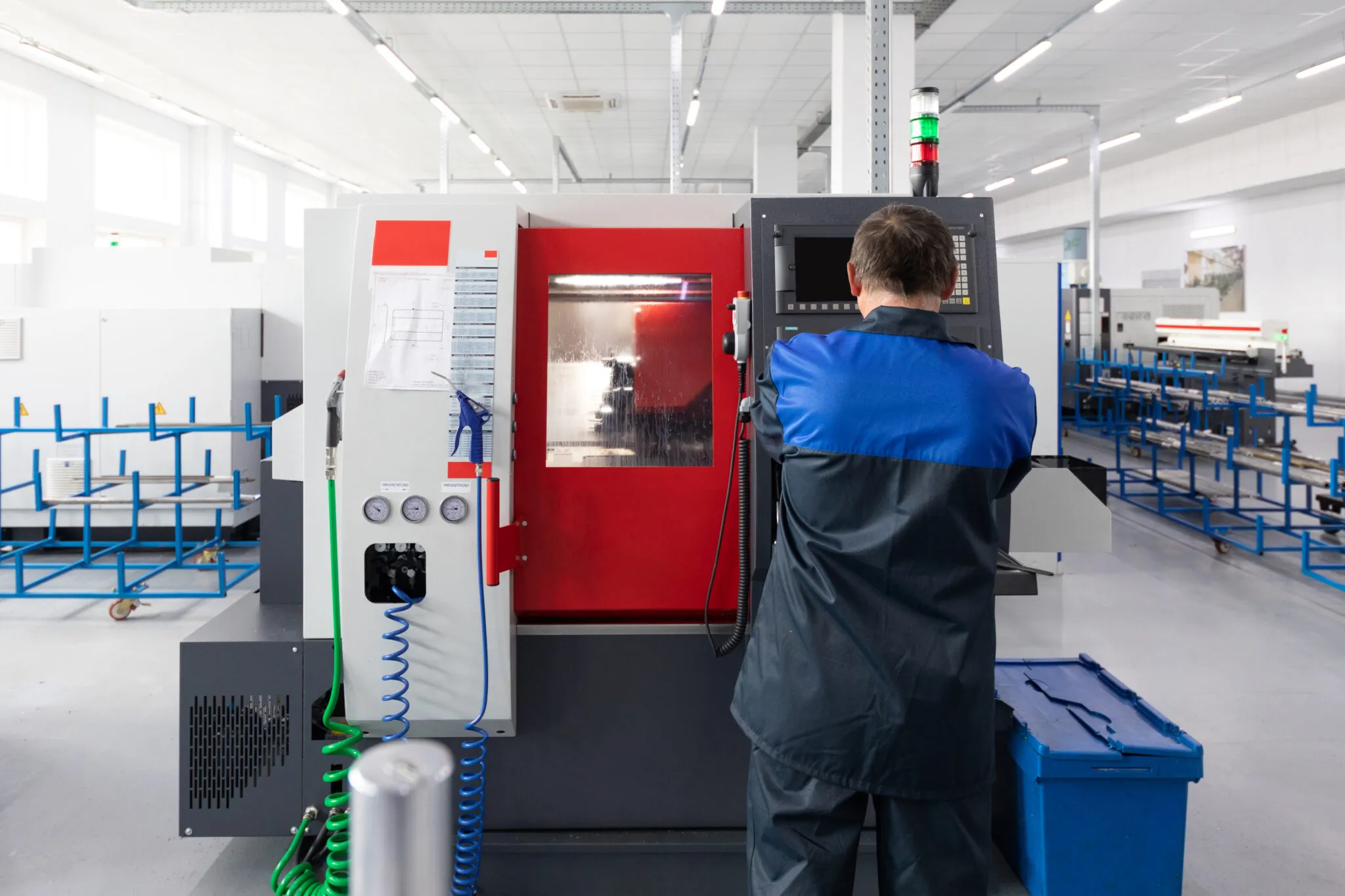 Modern CNC precision machining equipment producing high-accuracy components