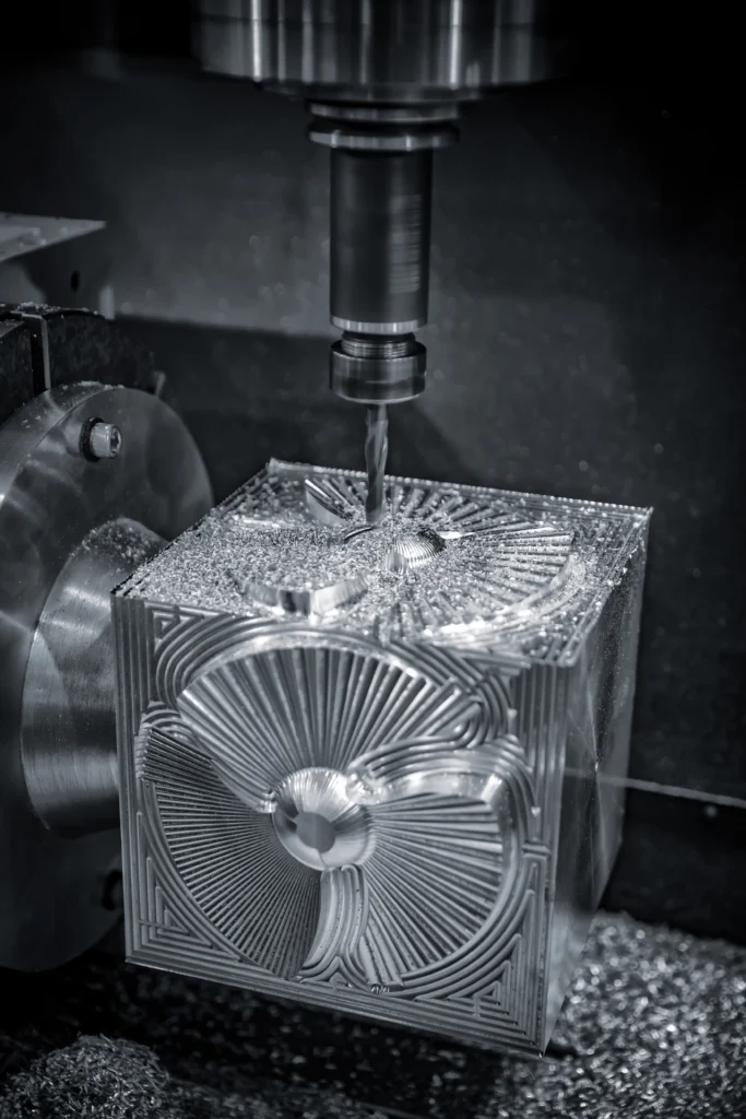 CMM inspection of CNC machined component Accurate Edge Dubai