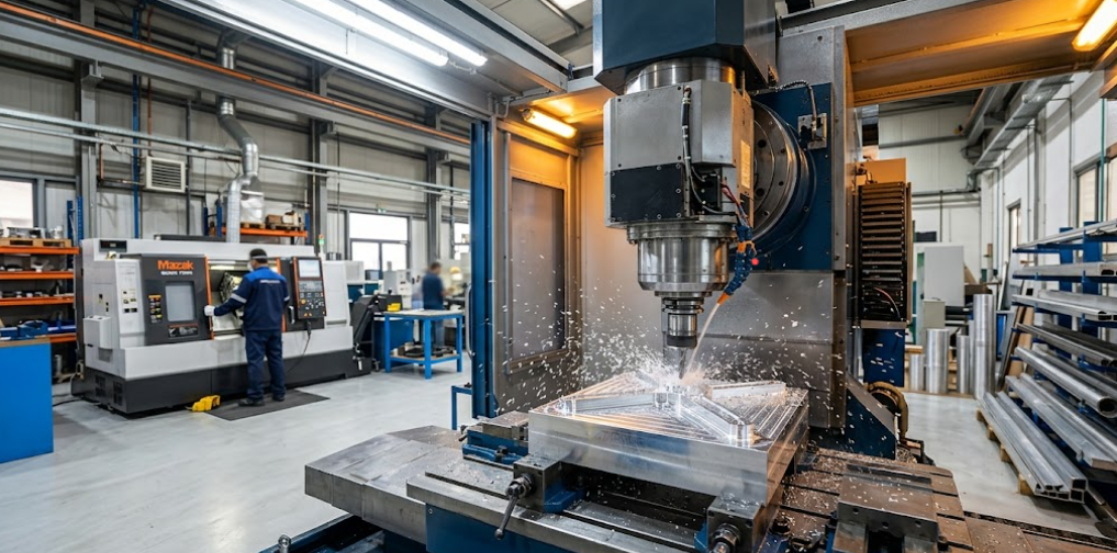 CNC machining services UAE – precision metal components at Accurate Edge Dubai facility