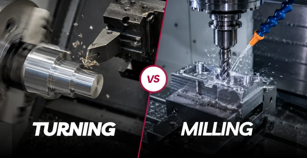 CNC Turning vs Milling