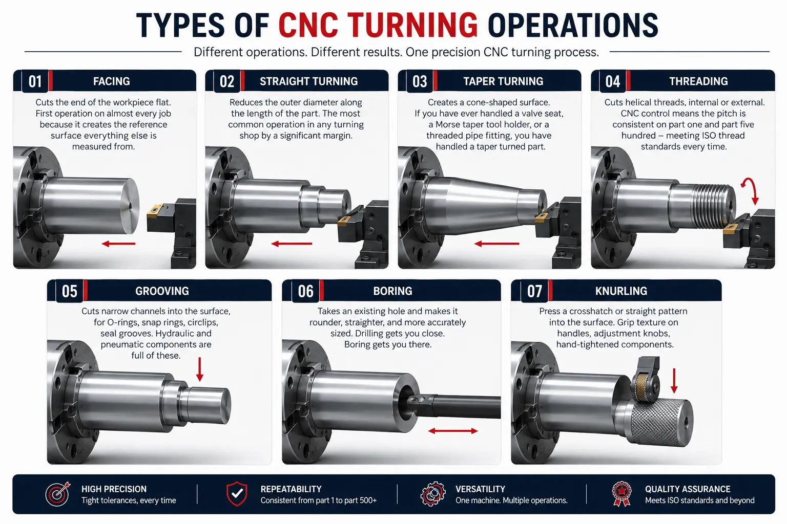 Types of CNC Turning Operations