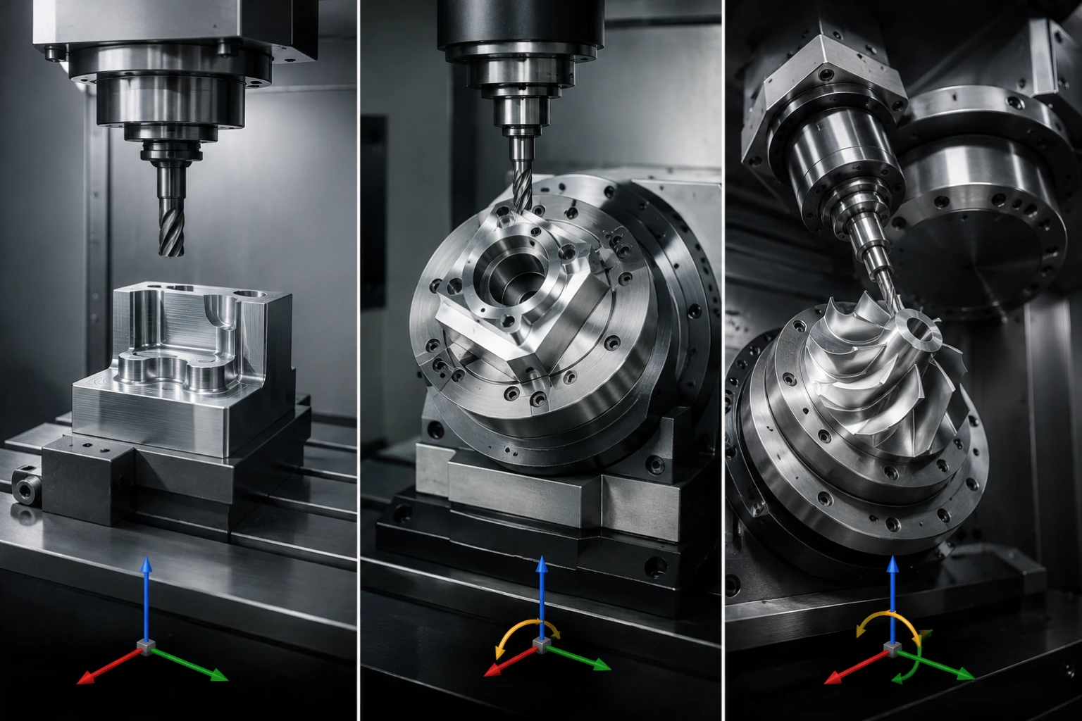 3-Axis vs 4-Axis vs 5-Axis CNC Machining