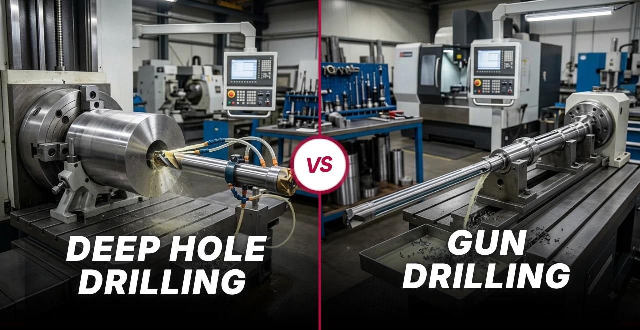 Deep Hole Drilling vs Gun Drilling