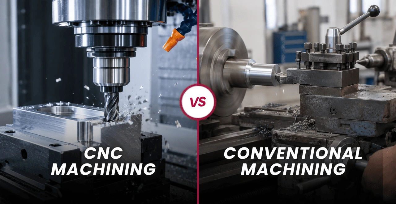 cnc vs conventional machining